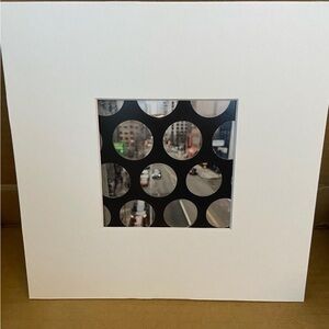 L of a view 4x4 photo by ChiGalArt in 8x8inch matting